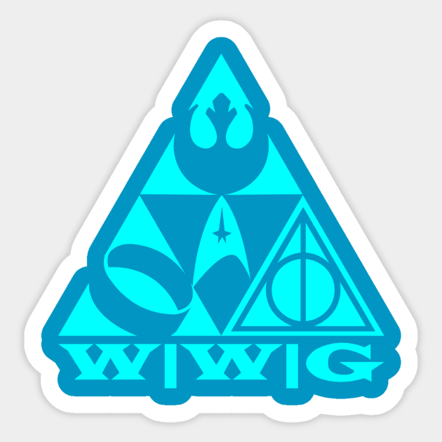 Aquamarine WWG logo Sticker by World War G